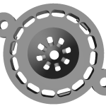 Aziatische Hoornaarval 3D printbaar sjabloon